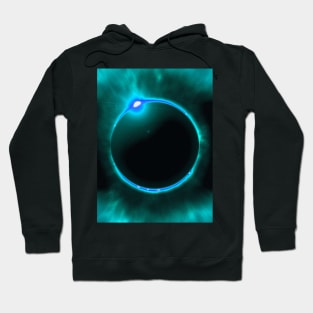 Green-Blue Solar Eclipse Hoodie